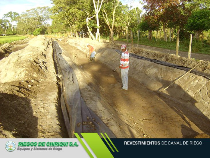 Revestimientos de Canal de Riego en Panamá por Riegos de Chiriqui