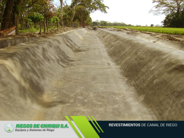 Revestimientos de Canal de Riego en Panamá por Riegos de Chiriqui