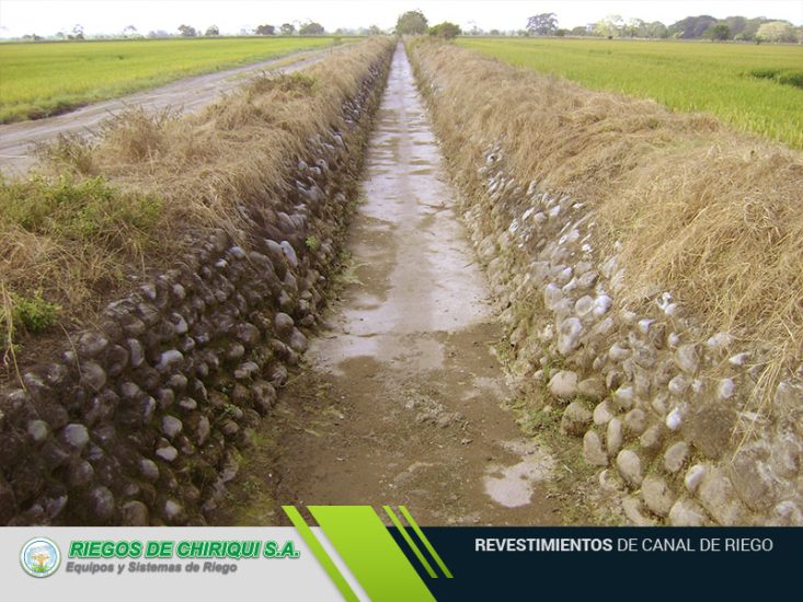 Revestimientos de Canal de Riego en Panamá por Riegos de Chiriqui