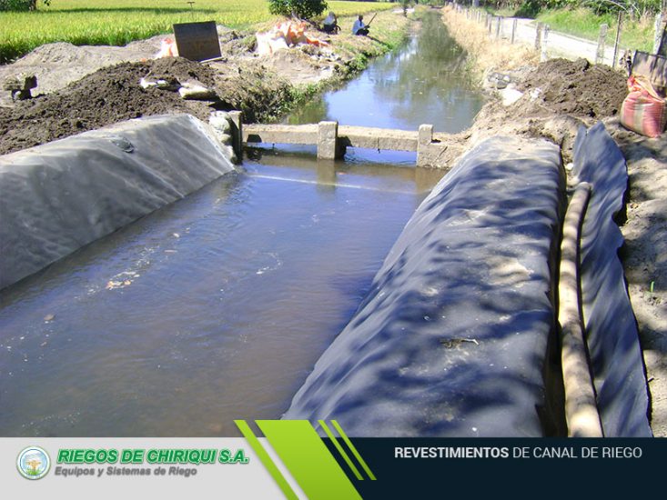 Revestimientos de Canal de Riego en Panamá por Riegos de Chiriqui